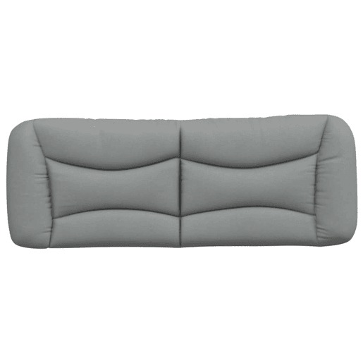 Almofadão de Cabeceira - Cabeceira de cama 120 cm tecido cinzento-claro