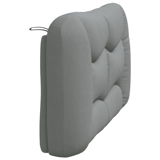 Almofadão de Cabeceira - Cabeceira de cama 120 cm tecido cinzento-claro
