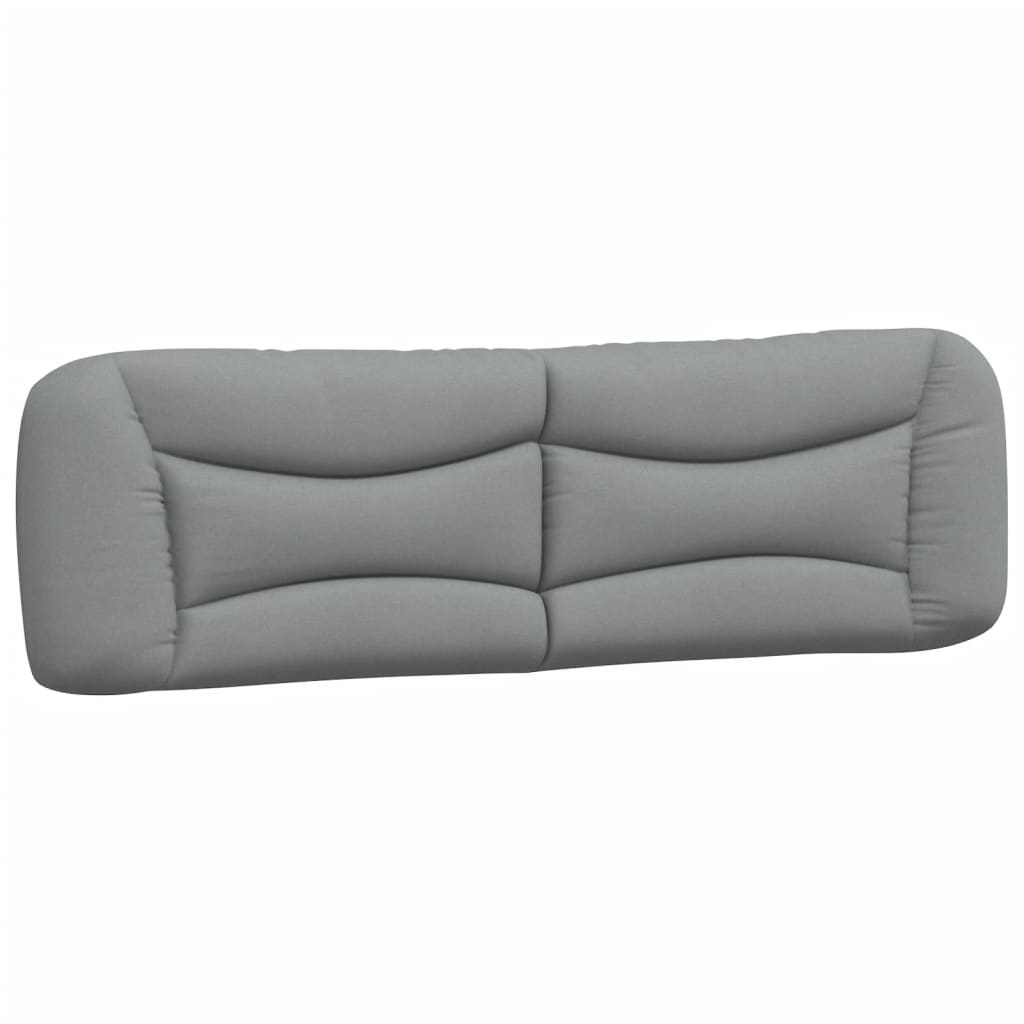 Cabecero cama - mueble cabecero acolchado tela gris claro 180 cm