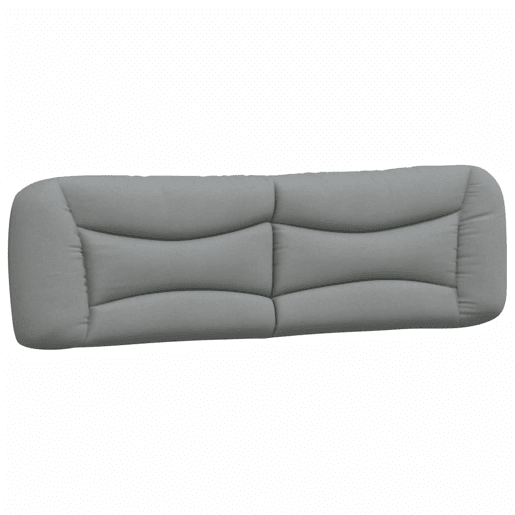 Almofadão de Cabeceira - Cabeceira de cama 180 cm tecido cinzento-claro