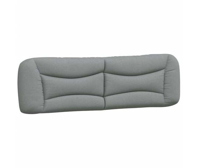 Cabecero cama - mueble cabecero acolchado tela gris claro 180 cm