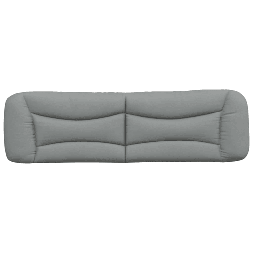 Almofadão de Cabeceira - Cabeceira de cama 180 cm tecido cinzento-claro