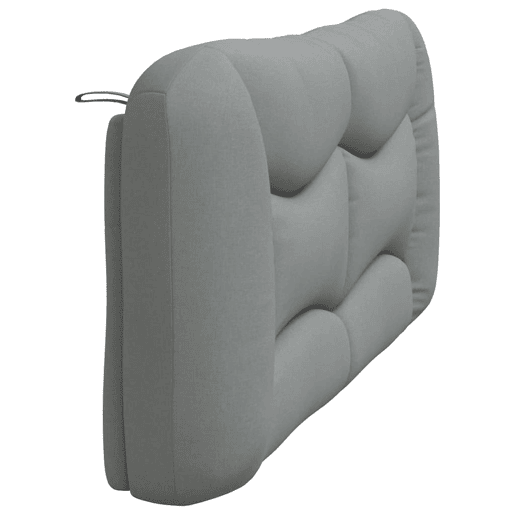 Almofadão de Cabeceira - Cabeceira de cama 180 cm tecido cinzento-claro