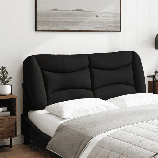 Almofadão de Cabeceira - Cabeceira de cama 140 cm tecido preto