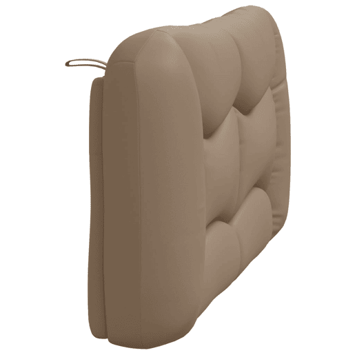 Almofadão de Cabeceira - Cabeceira de cama 140 cm couro artificial cappuccino
