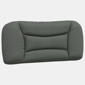 Almofadão de Cabeceira - Cabeceira de cama 90 cm tecido cinzento-escuro