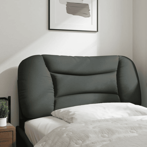 Almofadão de Cabeceira - Cabeceira de cama 90 cm tecido cinzento-escuro