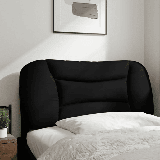 Almofadão de Cabeceira - Cabeceira de cama 80 cm tecido preto