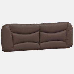 Almofadão de Cabeceira - Cabeceira de cama 160 cm couro artificial castanho
