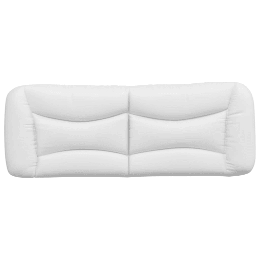 Almofadão de Cabeceira - Cabeceira de cama 140 cm couro artificial branco