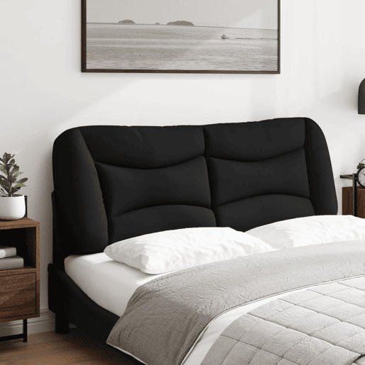 Almofadão de Cabeceira - Cabeceira de cama 120 cm tecido preto