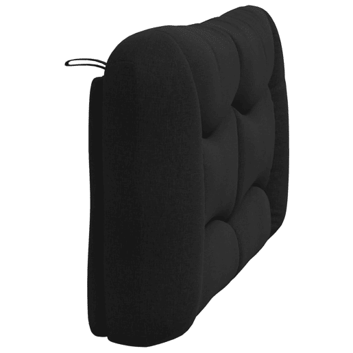 Almofadão de Cabeceira - Cabeceira de cama 120 cm tecido preto