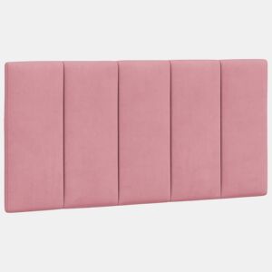 Almofadão de Cabeceira - Cabeceira de cama 100 cm veludo rosa