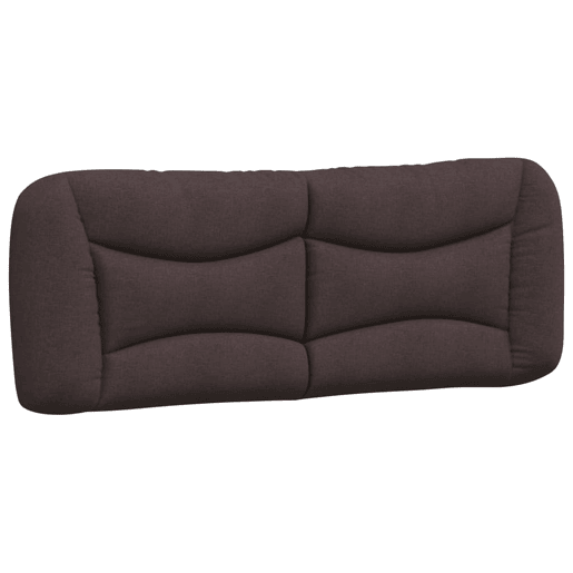 Almofadão de Cabeceira - Cabeceira de cama 140 cm tecido castanho-escuro