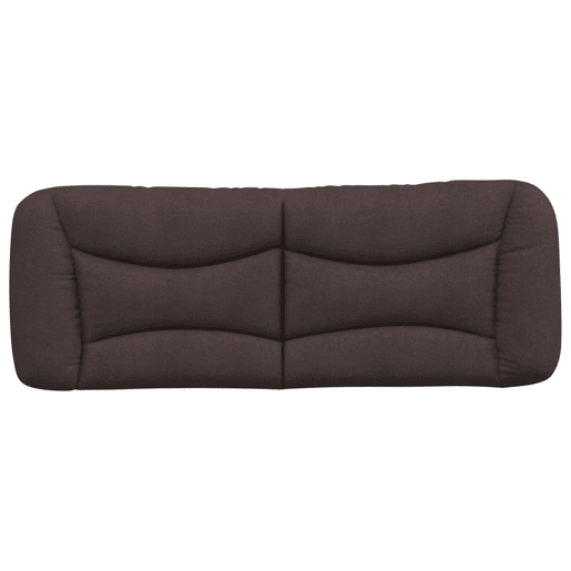 Almofadão de Cabeceira - Cabeceira de cama 140 cm tecido castanho-escuro