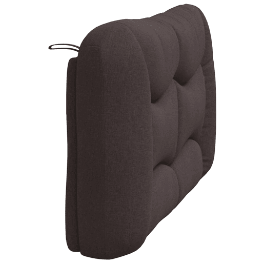 Almofadão de Cabeceira - Cabeceira de cama 140 cm tecido castanho-escuro