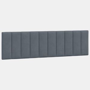 Almofadão de Cabeceira - Cabeceira de cama 180 cm veludo cinzento-escuro