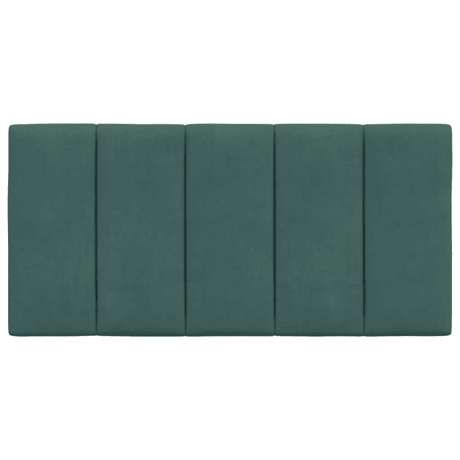 Almofadão de Cabeceira - Cabeceira de cama 100 cm veludo verde-escuro