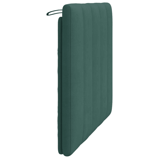 Almofadão de Cabeceira - Cabeceira de cama 100 cm veludo verde-escuro