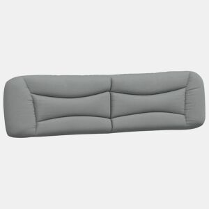 Almofadão de Cabeceira - Cabeceira de cama 200 cm tecido cinzento-claro