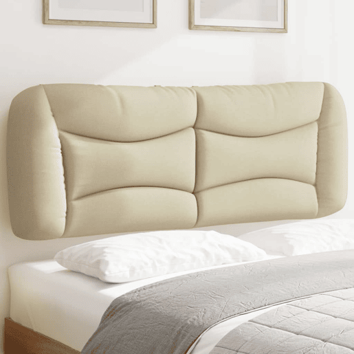Almofadão de Cabeceira - Cabeceira de cama 140 cm tecido creme