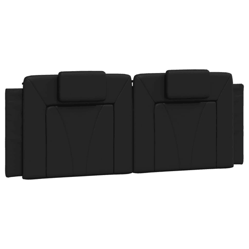 Almofadão de Cabeceira - Cabeceira de cama 152 cm couro artificial preto