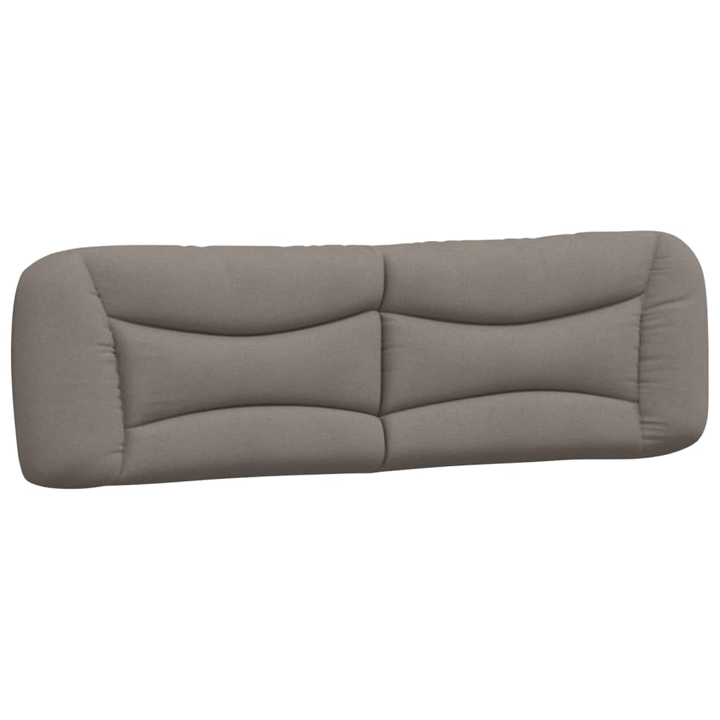 cabecero cama - mueble cabecero acolchado tela gris taupe 180 cm