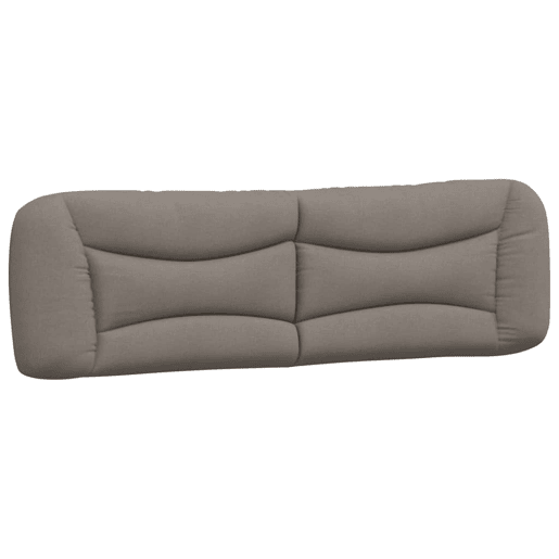 Almofadão de Cabeceira - Cabeceira de cama 180 cm tecido cinzento-acastanhado