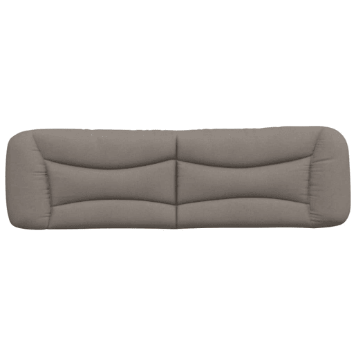 Almofadão de Cabeceira - Cabeceira de cama 180 cm tecido cinzento-acastanhado