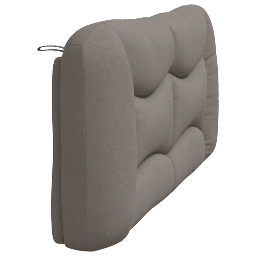 Almofadão de Cabeceira - Cabeceira de cama 180 cm tecido cinzento-acastanhado
