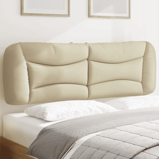 Almofadão de Cabeceira - Cabeceira de cama 160 cm tecido creme