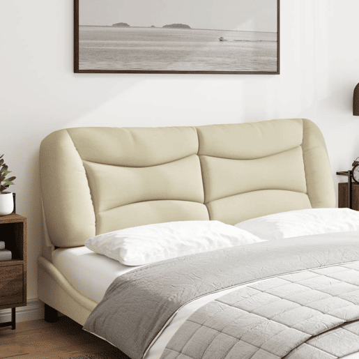 Almofadão de Cabeceira - Cabeceira de cama 160 cm tecido creme
