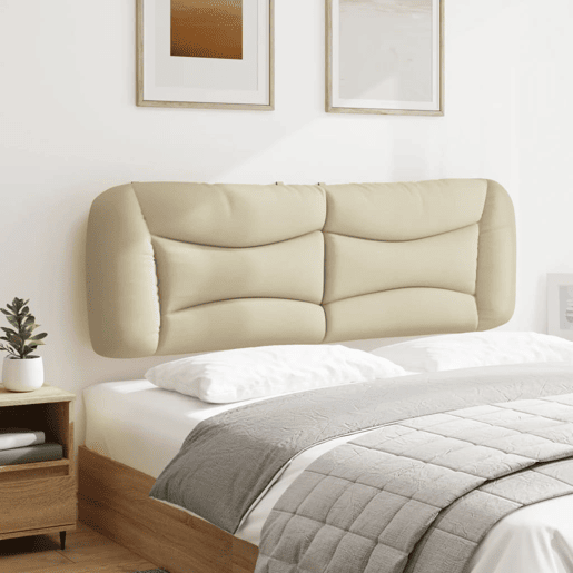 Almofadão de Cabeceira - Cabeceira de cama 160 cm tecido creme