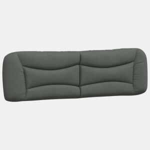 Almofadão de Cabeceira - Cabeceira de cama 180 cm tecido cinzento-escuro
