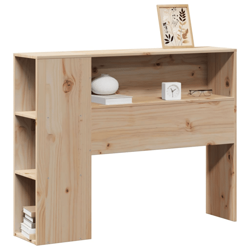 Cabeceira - Cabeceira de cama com arrumação 75 cm madeira de pinho maciça
