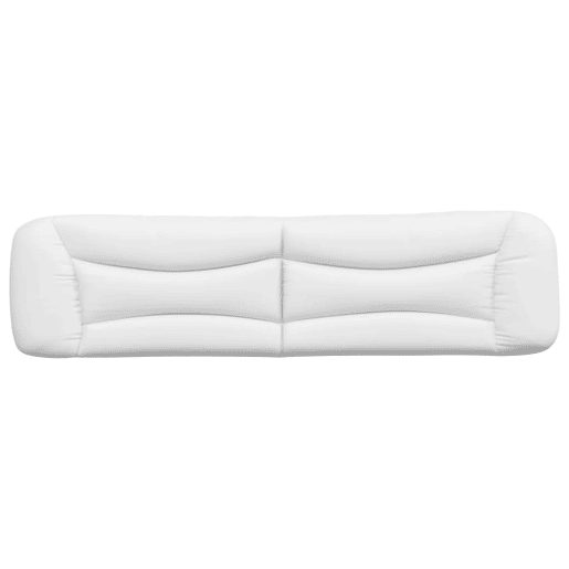 Almofadão de Cabeceira - Cabeceira de cama 200 cm couro artificial branco