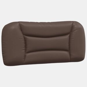 Almofadão de Cabeceira - Cabeceira de cama 80 cm couro artificial castanho