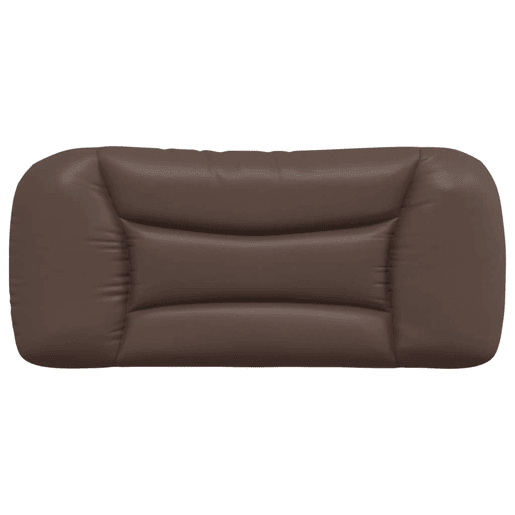 Almofadão de Cabeceira - Cabeceira de cama 80 cm couro artificial castanho