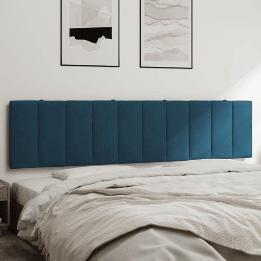 Almofadão de Cabeceira - Cabeceira de cama 200 cm veludo azul