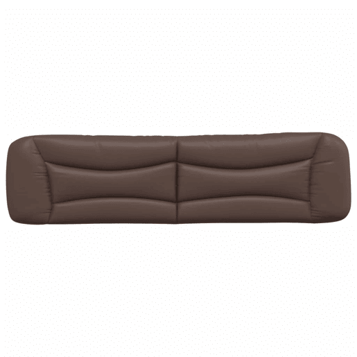Almofadão de Cabeceira - Cabeceira de cama 200 cm couro artificial castanho