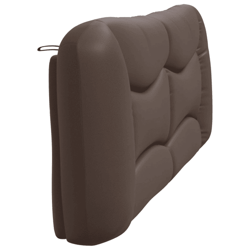 Almofadão de Cabeceira - Cabeceira de cama 200 cm couro artificial castanho