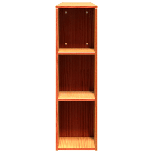 Cabeceira - Cabeceira de cama com arrumação 135 cm pinho maciço castanho-mel