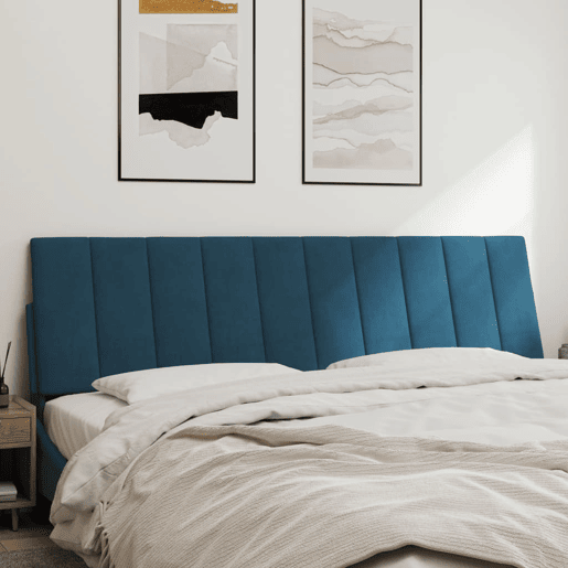 Almofadão de Cabeceira - Cabeceira de cama 180 cm veludo azul