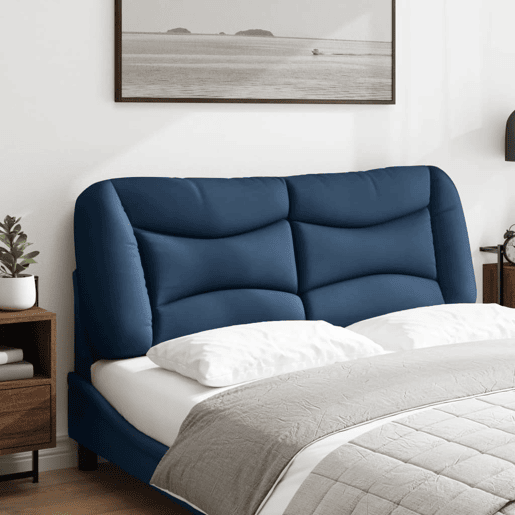 Almofadão de Cabeceira - Cabeceira de cama 140 cm tecido azul