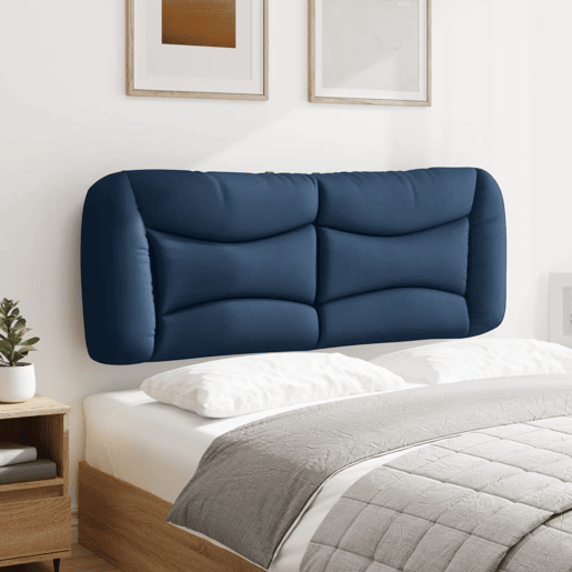 Almofadão de Cabeceira - Cabeceira de cama 140 cm tecido azul