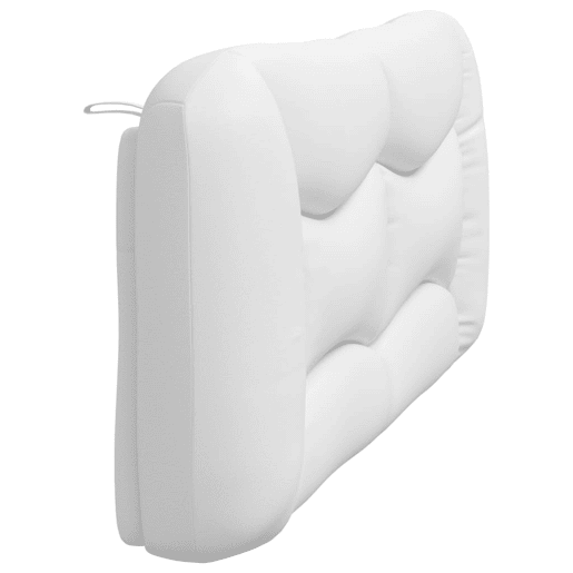 Almofadão de Cabeceira - Cabeceira de cama 180 cm couro artificial branco