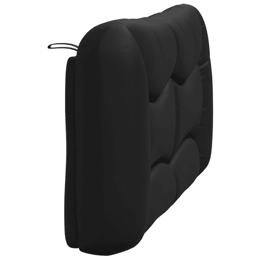 Almofadão de Cabeceira - Cabeceira de cama 140 cm couro artificial preto