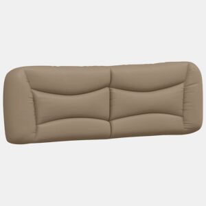 Almofadão de Cabeceira - Cabeceira de cama 160 cm couro artificial cappuccino