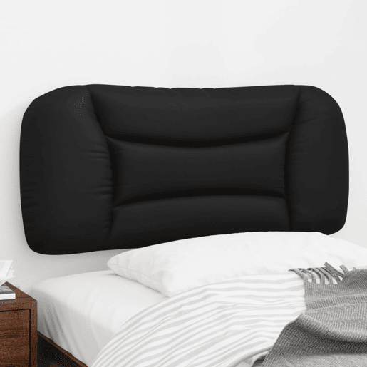 Almofadão de Cabeceira - Cabeceira de cama 90 cm couro artificial preto
