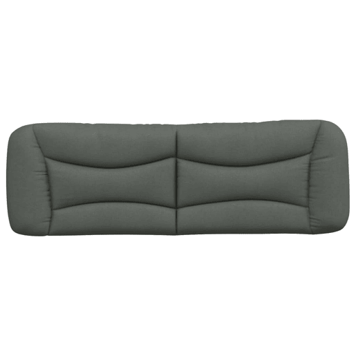 Almofadão de Cabeceira - Cabeceira de cama 160 cm tecido cinzento-escuro